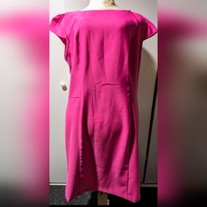 Stunning Fuschia sheath dress - size 14